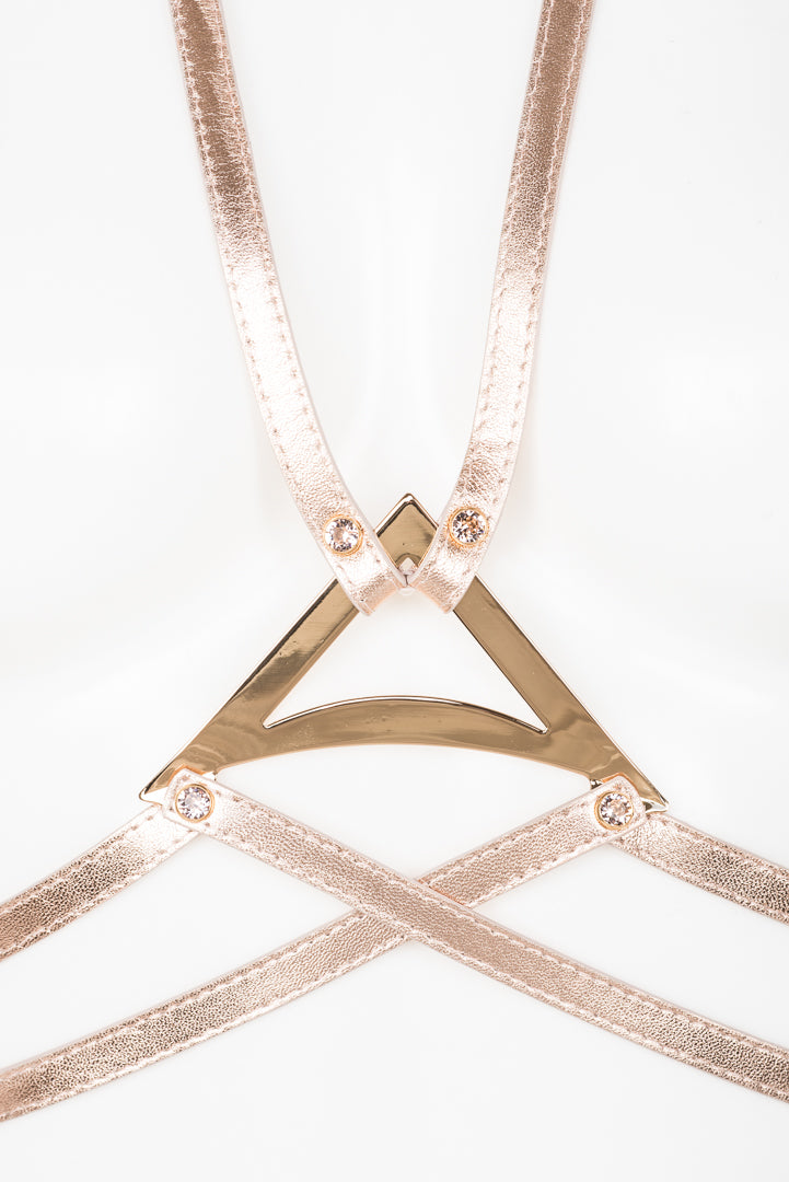 fr-ulein-kink-lolita-harness-rosegold-leder-swarovski image 2