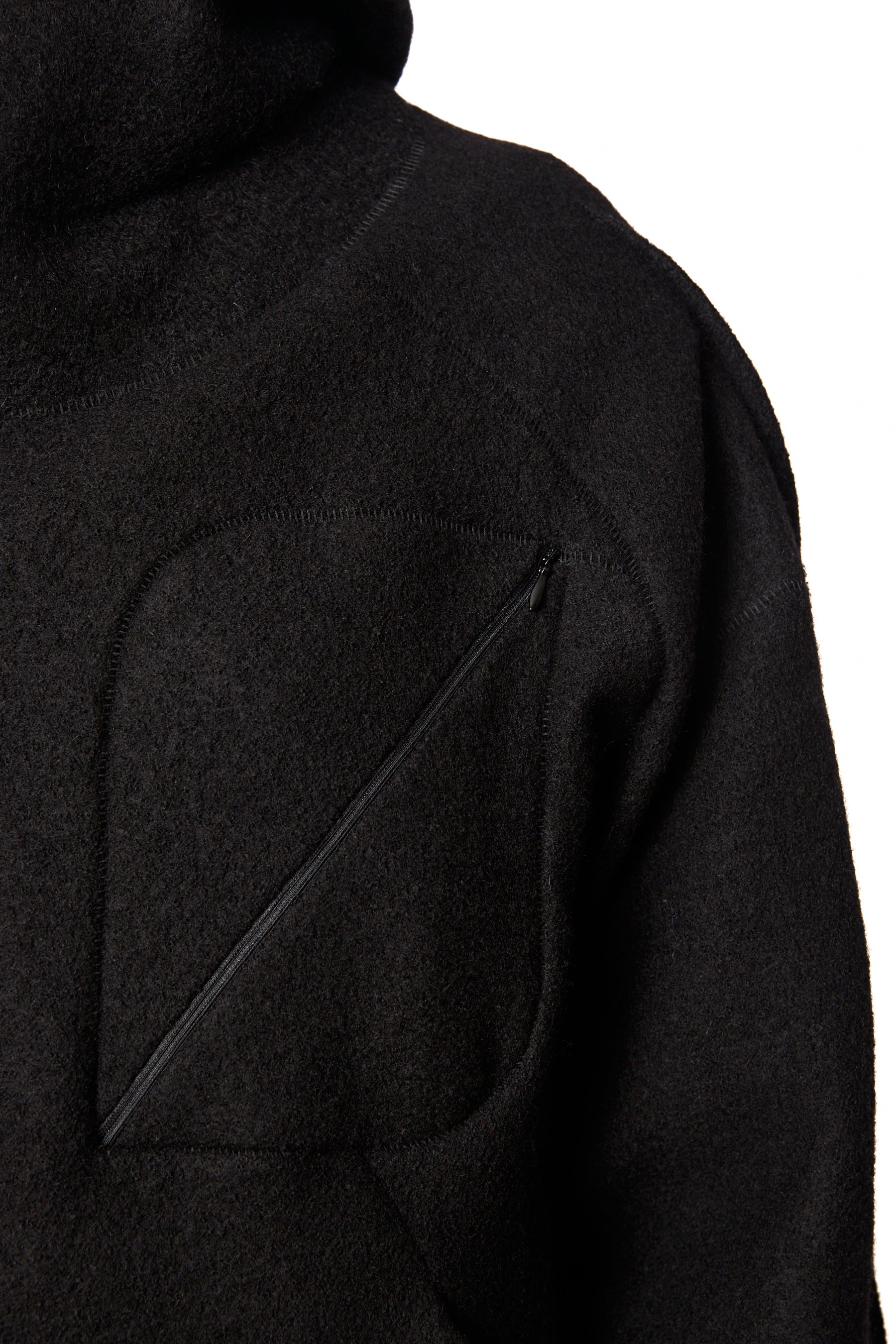 dennis-chuene-bully-hoodie-kapuzenjacke-wolle-schwarz image 1