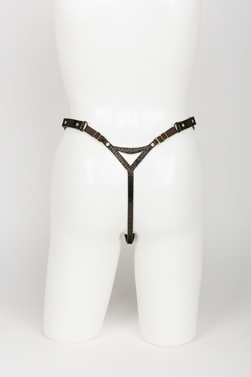 fr-ulein-kink-lush-string-lederslip-schwarz-gold-s-m image 5