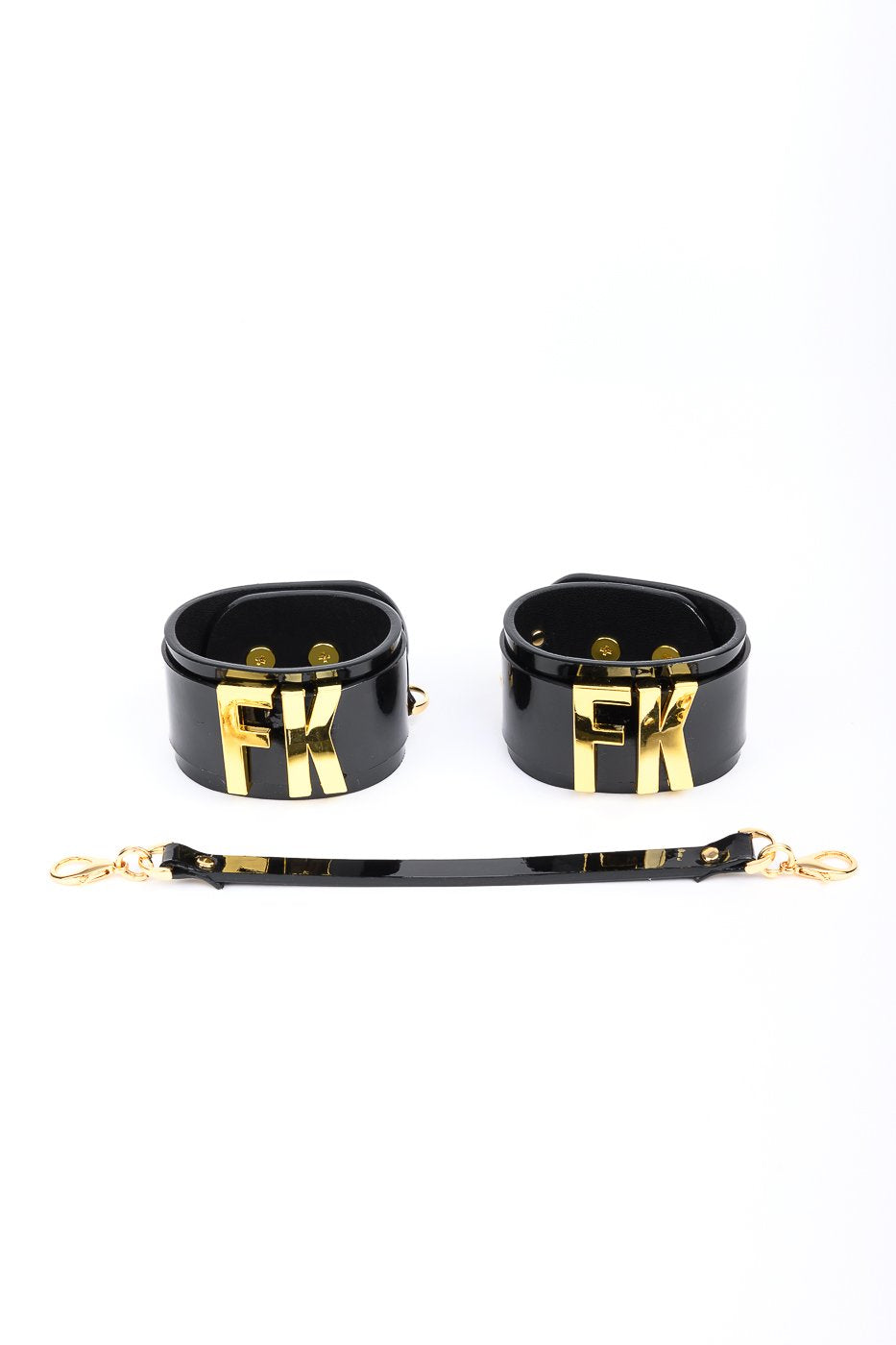 fraulein-kink-fk-handfesseln-leder-schwarz-gold image 1