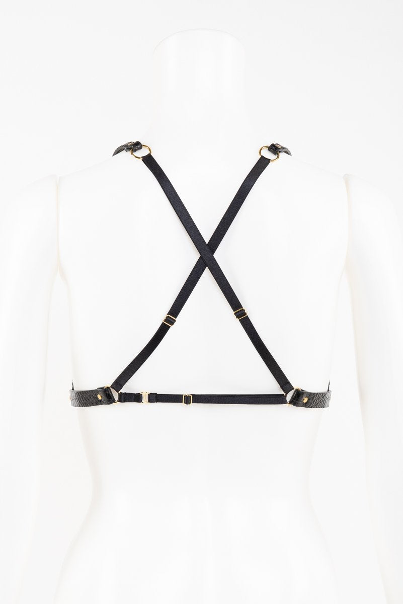 fr-ulein-kink-crocco-cage-harness-leder-schwarz-kroko image 6