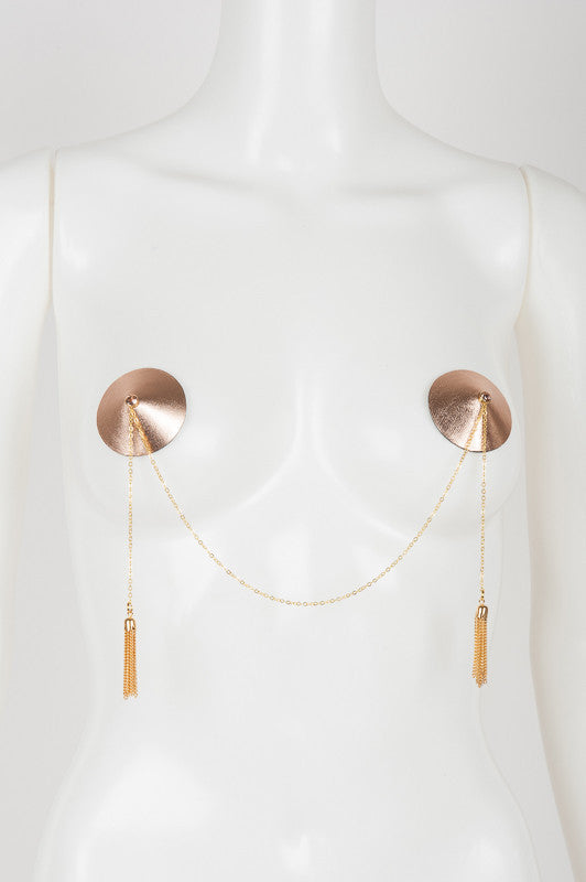fr-ulein-kink-pasties-lolita-double-nippelcover-rosegold-kette image 1
