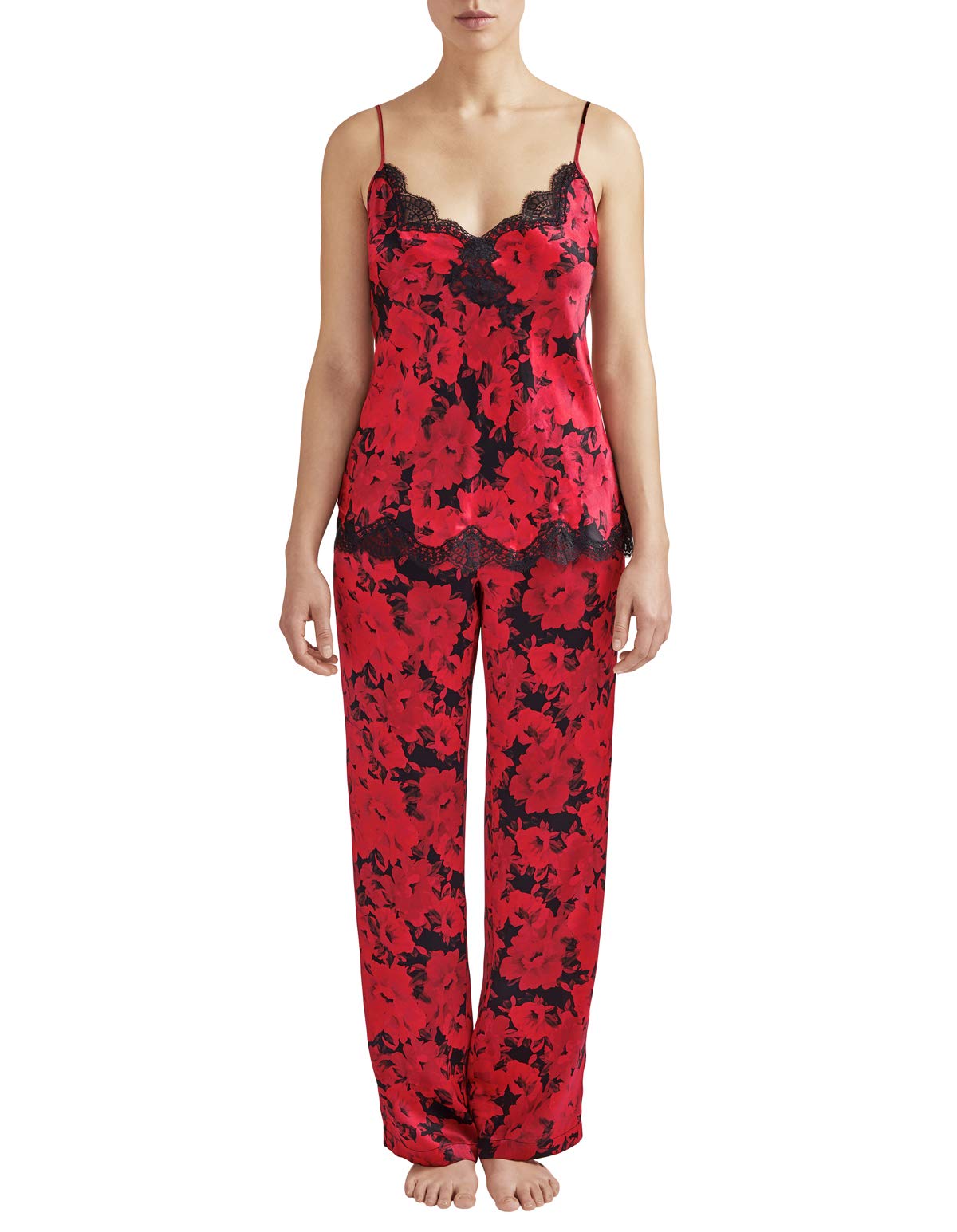 aubade-toi-mon-amour-pyjamahose-seidensatin-rot-gr-44 image 4