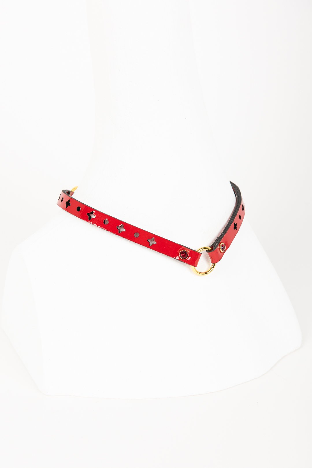 fr-ulein-kink-rosso-skinny-collar-halsband-rot-lackleder image 3