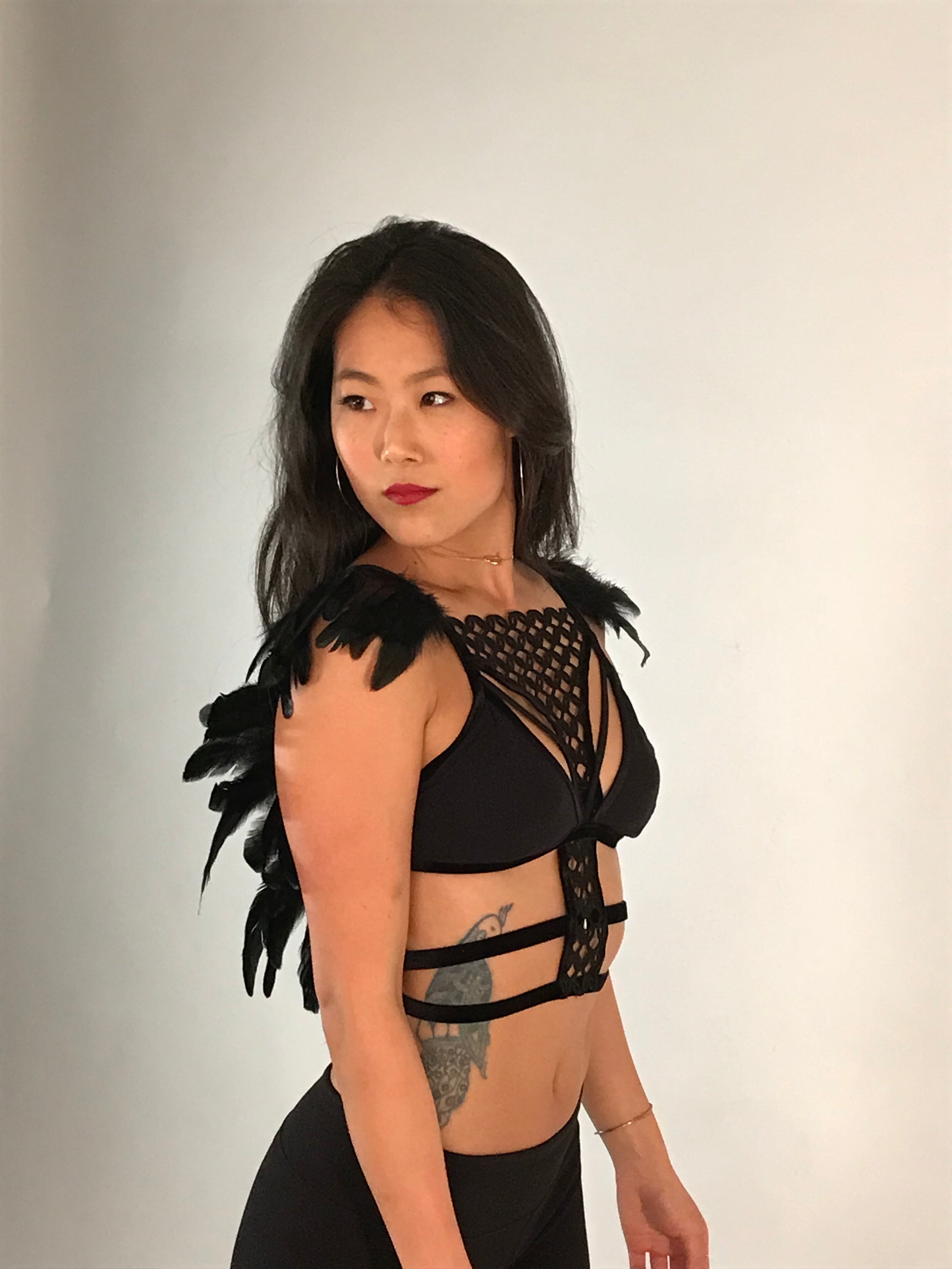 amoreze-phoenix-feather-bralette-feder-bh-bunt image 2