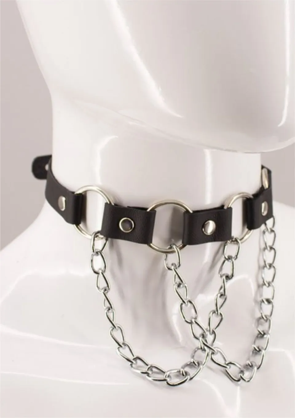 amoreze-victoria-leder-choker-halsband-schwarz-gr-m image 1