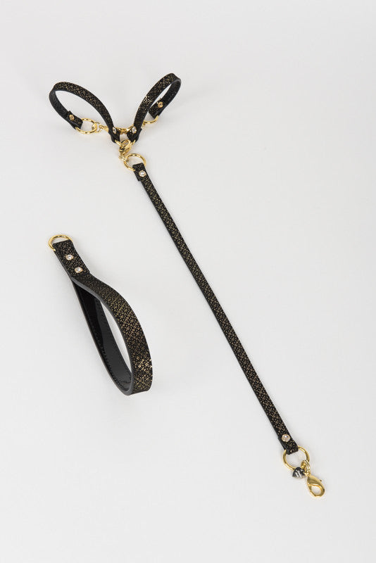 fr-ulein-kink-lush-t-strap-leder-fesseln-schwarz-gold image 5