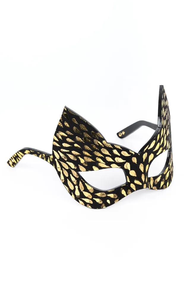 fr-ulein-kink-deluxe-kitten-sonnenbrille-maske-gold-schwarz image 1