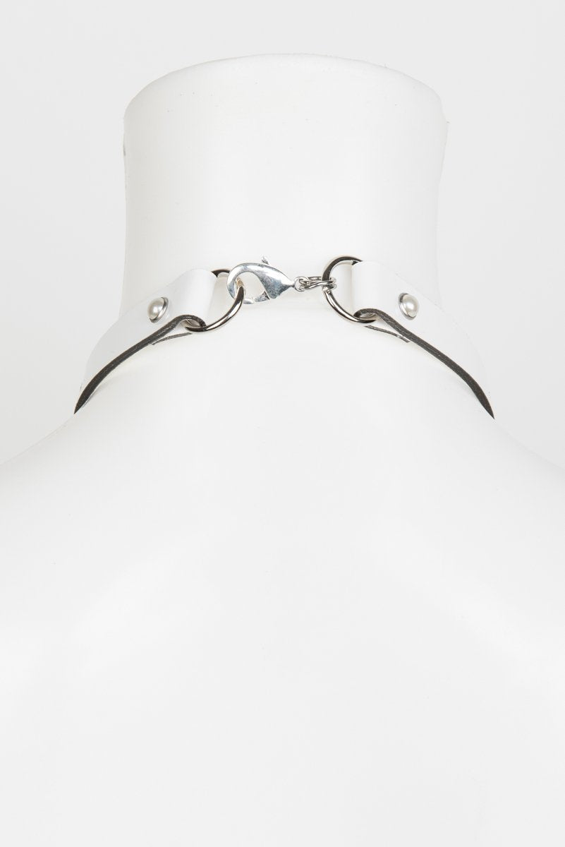 fr-ulein-kink-bianco-choker-halsband-wei-lack image 5