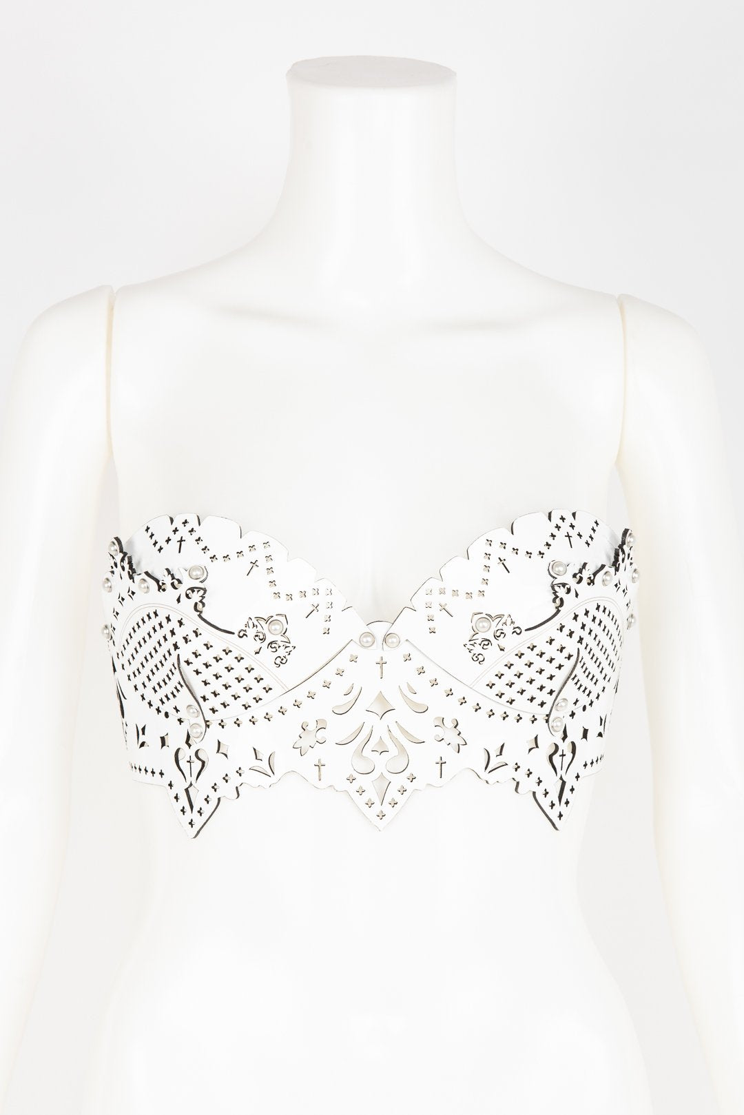 fr-ulein-kink-bianco-bra-bh-wei-lackleder-perlen image 1
