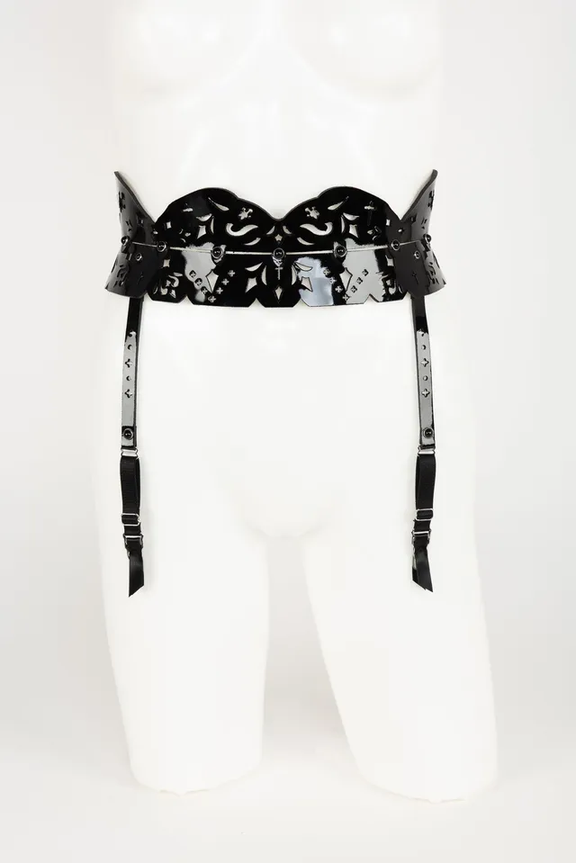 fr-ulein-kink-lingerie-nero-skinny-strapsg-rtel-schwarz-s-m image 1