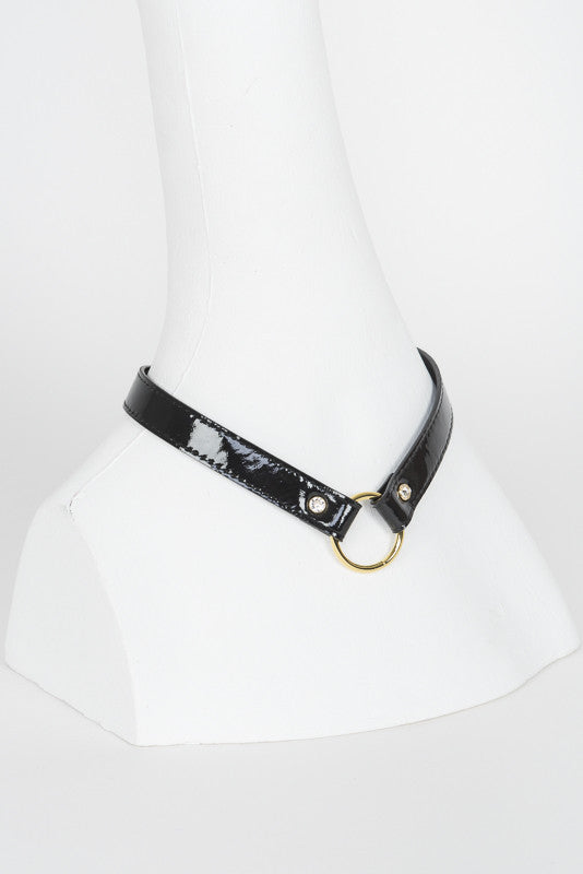 fr-ulein-kink-ritsy-collar-halsband-schwarz-swarovski image 3