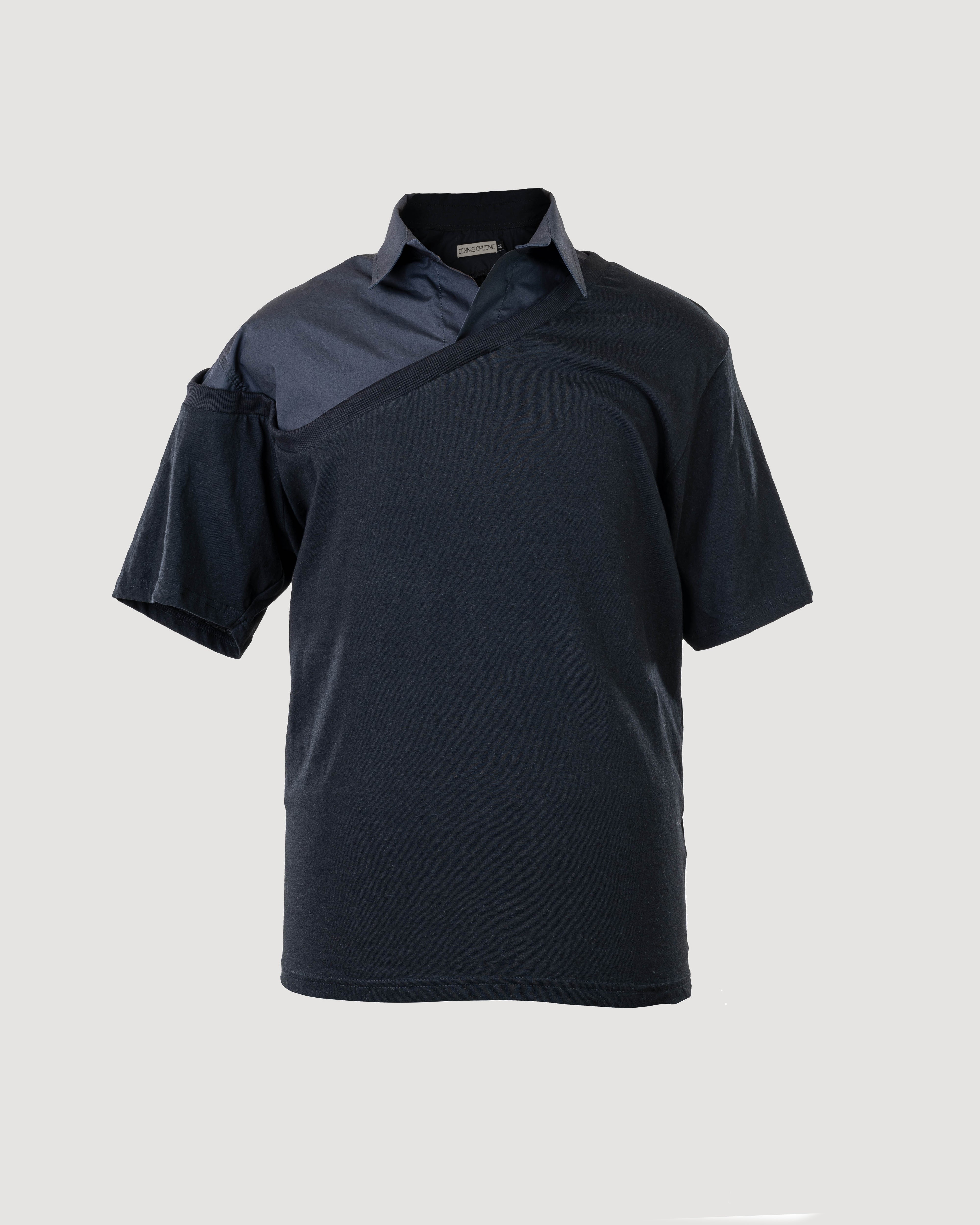 dennis-chuene-tops-half-tee-t-shirt-weiss-baumwolle image 1