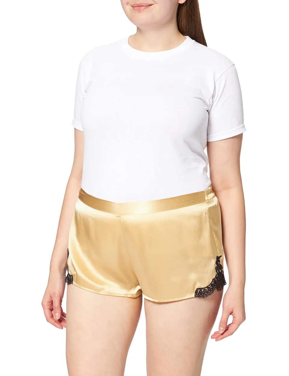 aubade-rosessence-schlafanzughose-seide-spitze-shorts image 1