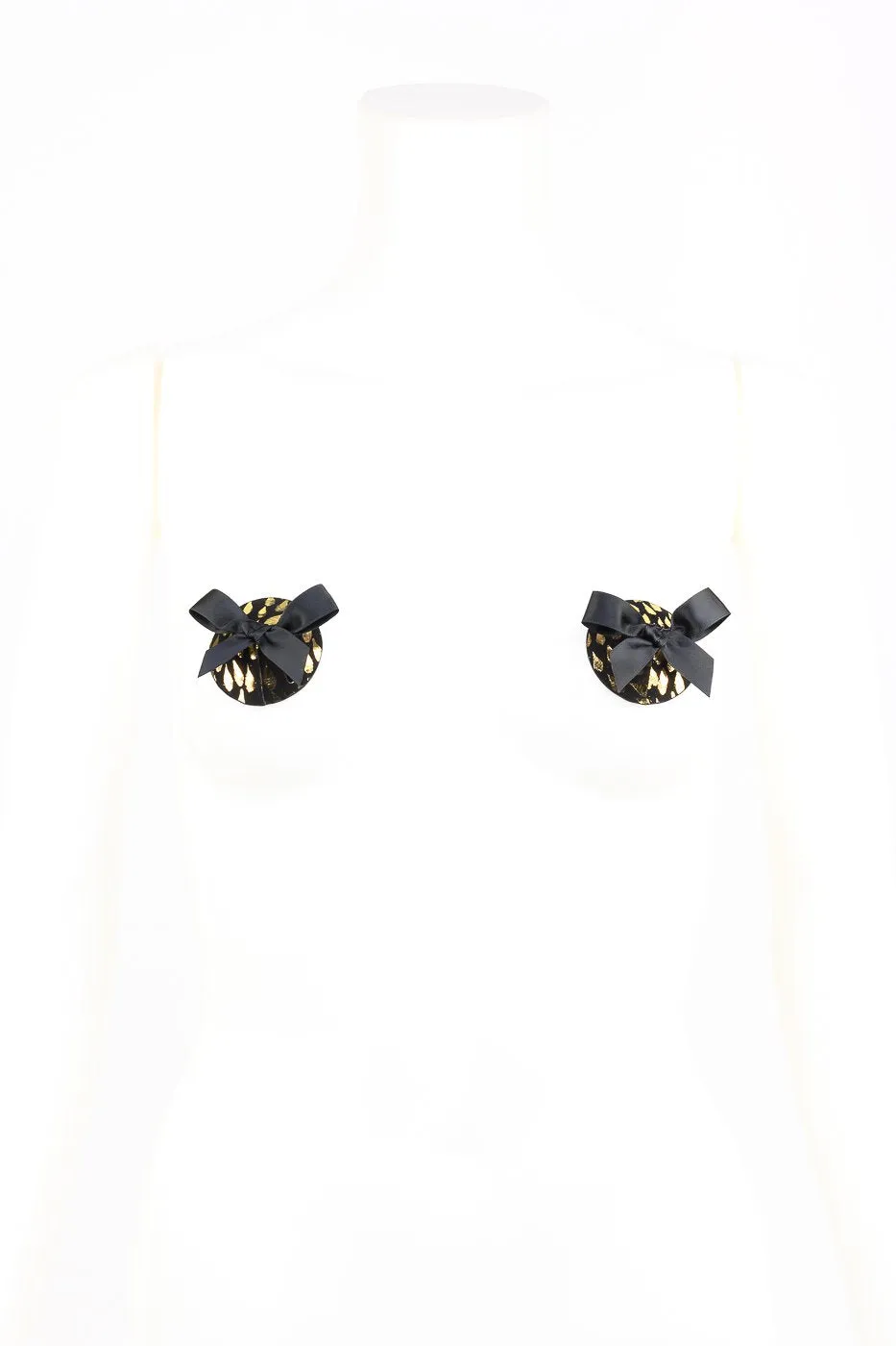 fr-ulein-kink-deluxe-bow-pasties-schwarz-satin image 1