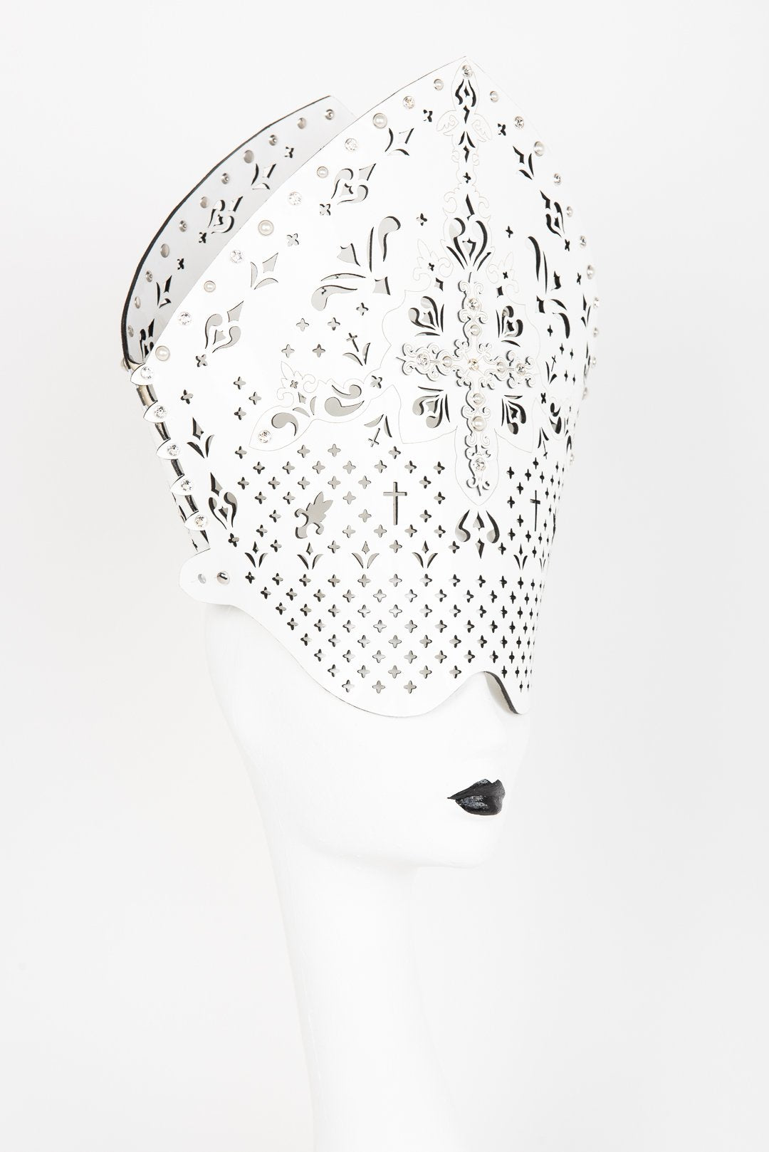fr-ulein-kink-bianco-mitre-kopfschmuck-wei-kristall image 5