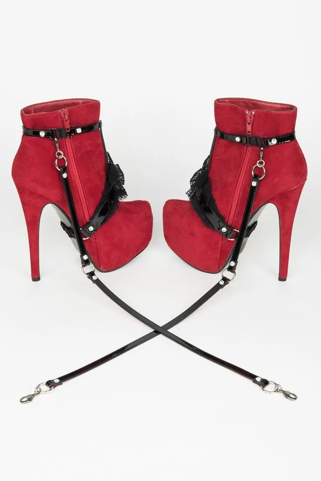 fr-ulein-kink-kiss-heel-fu-fesseln-leder-schwarz-lack image 1