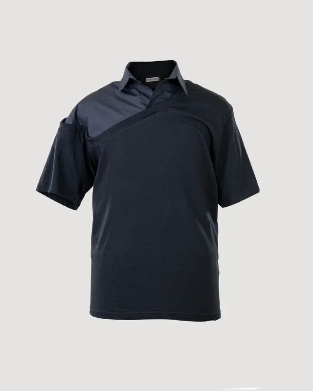 dennis-chuene-tops-half-tee-t-shirt-weiss-baumwolle image 1