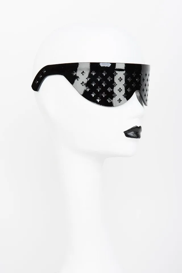 fr-ulein-kink-nero-confessional-maske-schwarz-lackleder image 1