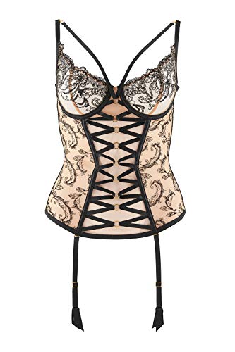 aubade-kiss-of-love-baisers-charnels-corsage-noir-70b-mit-schn-rung image 2