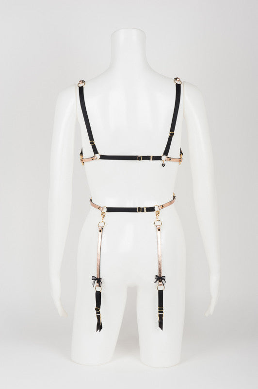 fr-ulein-kink-topaz-playsuit-body-harness-rosegold image 3