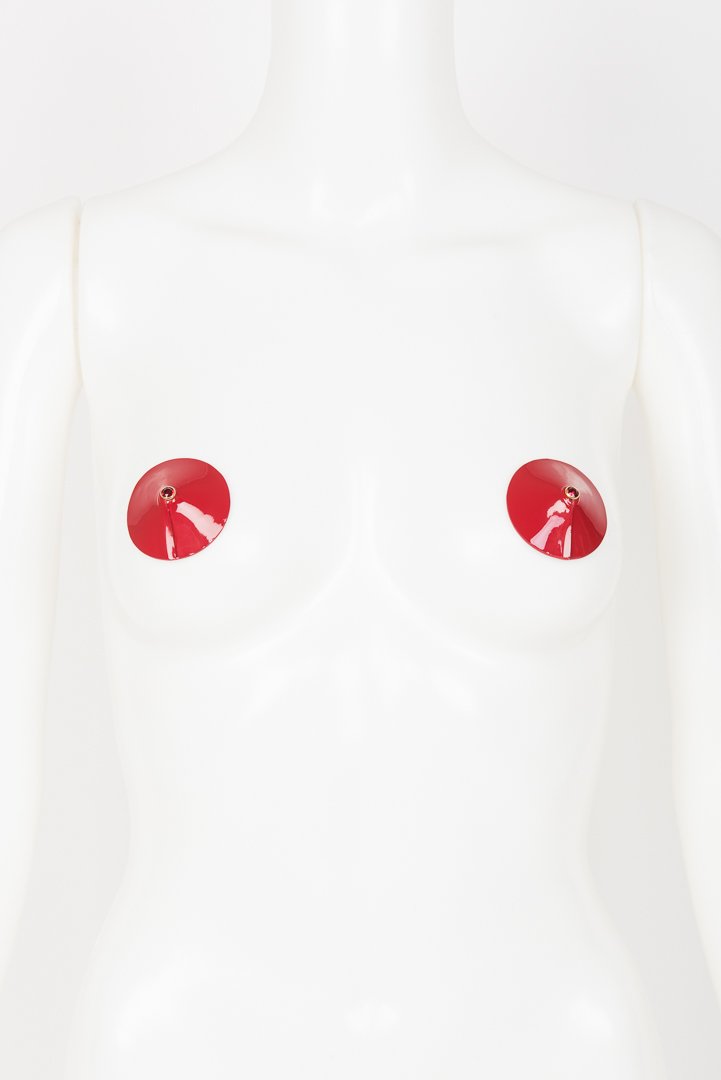 fr-ulein-kink-rosso-pasties-nippelcover-rot-lack-swarovski image 1