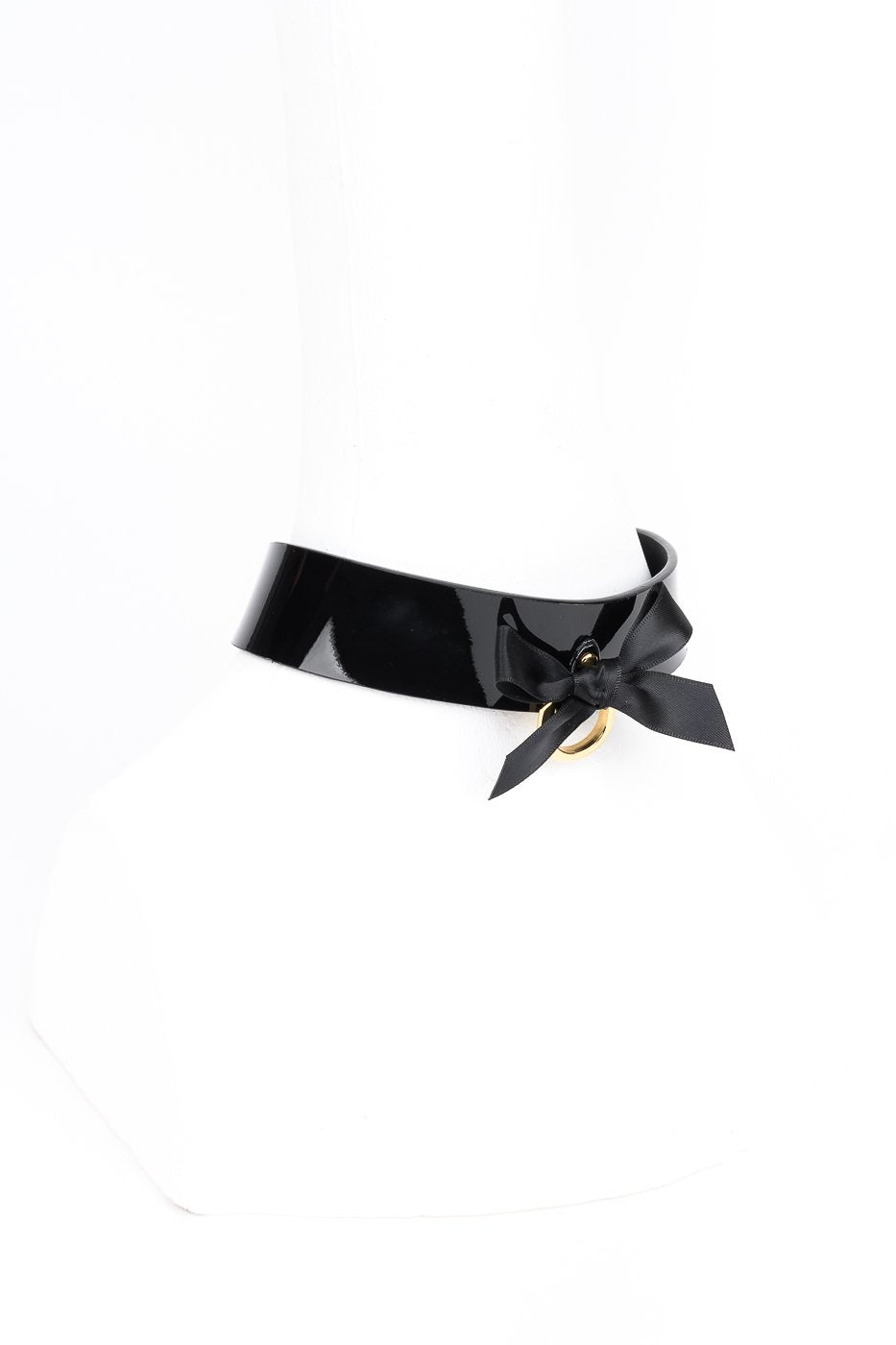 fr-ulein-kink-fk-halsband-schwarz-lackleder-schleife image 4
