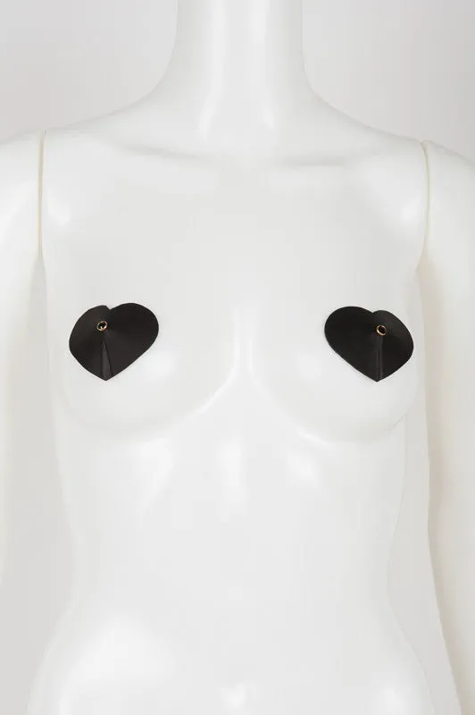 fr-ulein-kink-pasties-onyx-heart-nippelcover-herz-matt-swarovski image 1