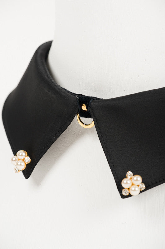 fr-ulein-kink-noir-halsband-satin-schwarz-mit-leine image 3