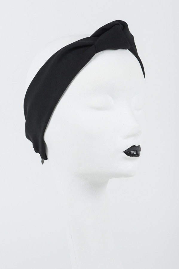 fr-ulein-kink-caviar-turban-headband-satin-schwarz-verstellbar image 1