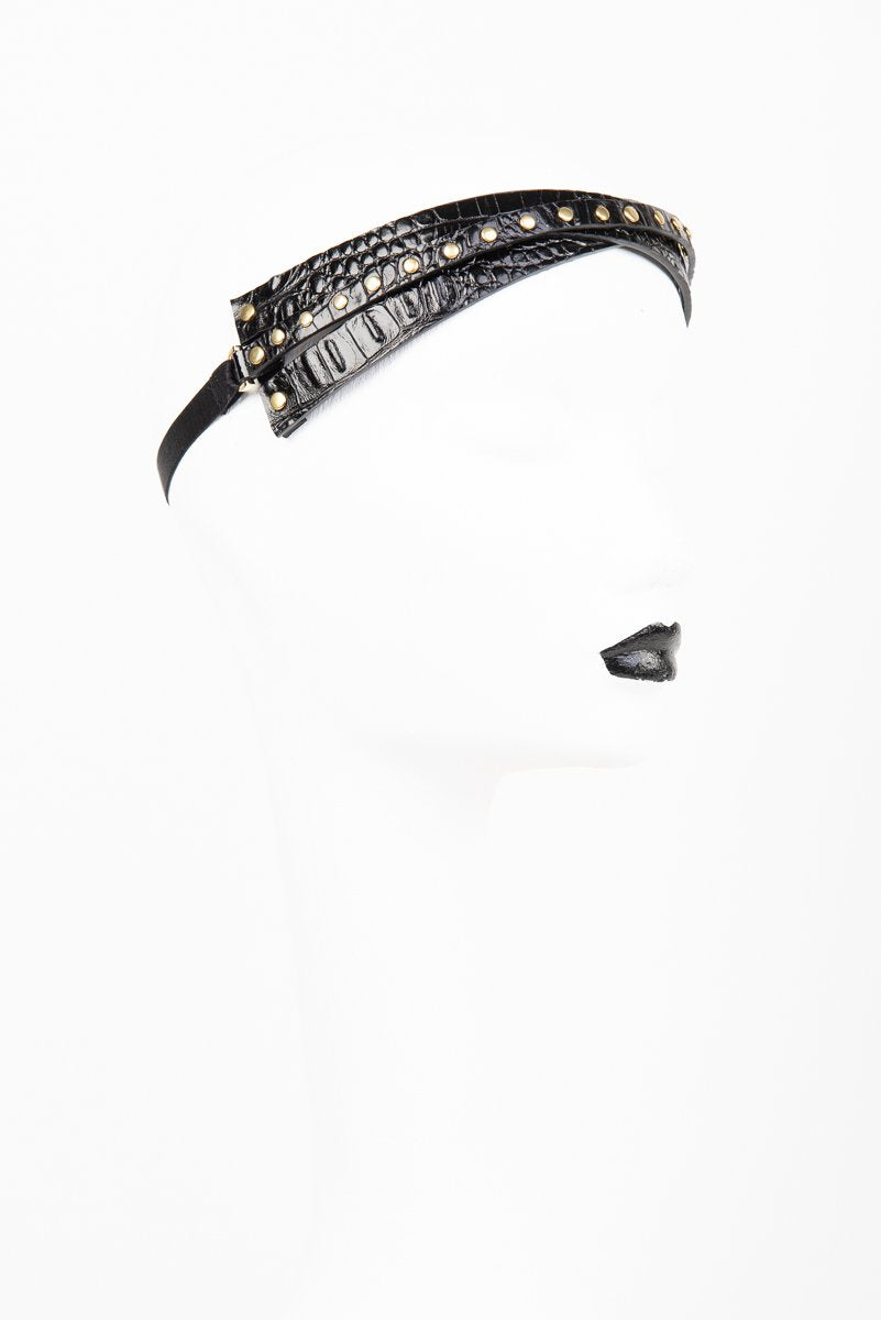 fr-ulein-kink-crocco-turban-kopfbedeckung-kroko-schwarz image 1