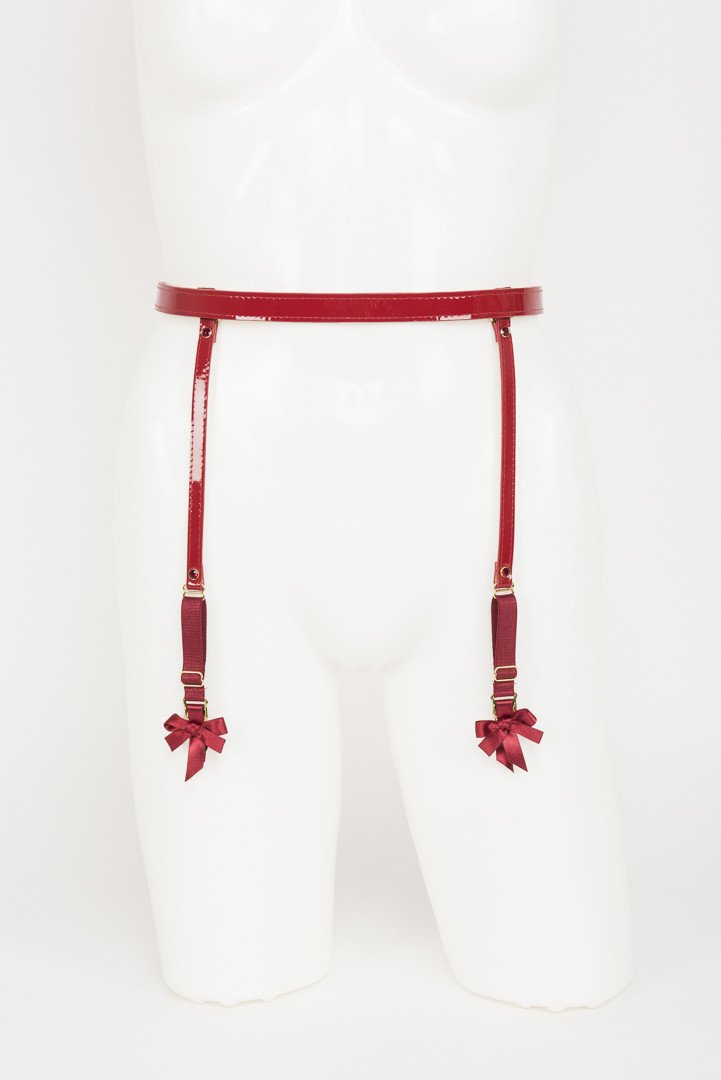 fr-ulein-kink-lingerie-red-hot-strapsg-rtel-rot-lack image 8