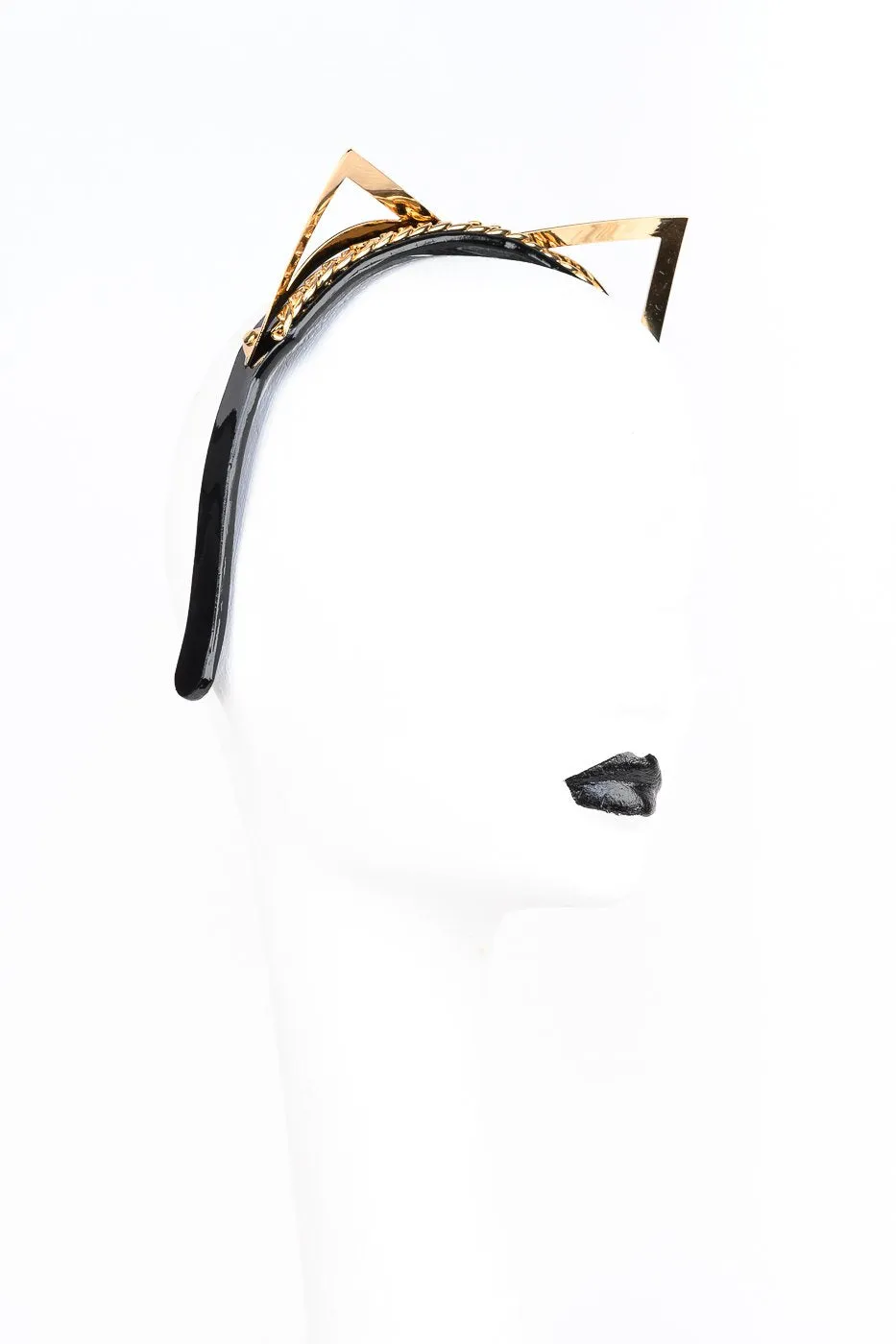 fraulein-kink-headwear-rica-haarreif-leder-katzenohren image 1