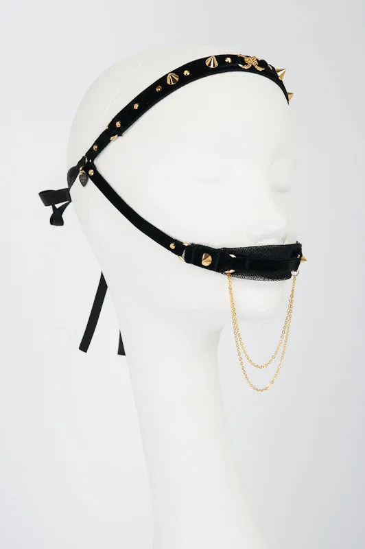 fr-ulein-kink-noir-double-gag-knebel-schwarz-gold-t-ll image 1