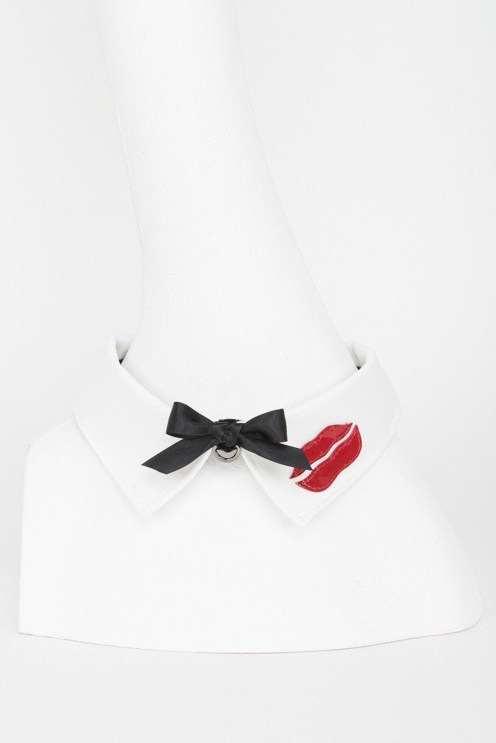 fr-ulein-kink-kiss-lead-halsband-creme-mit-leine image 5