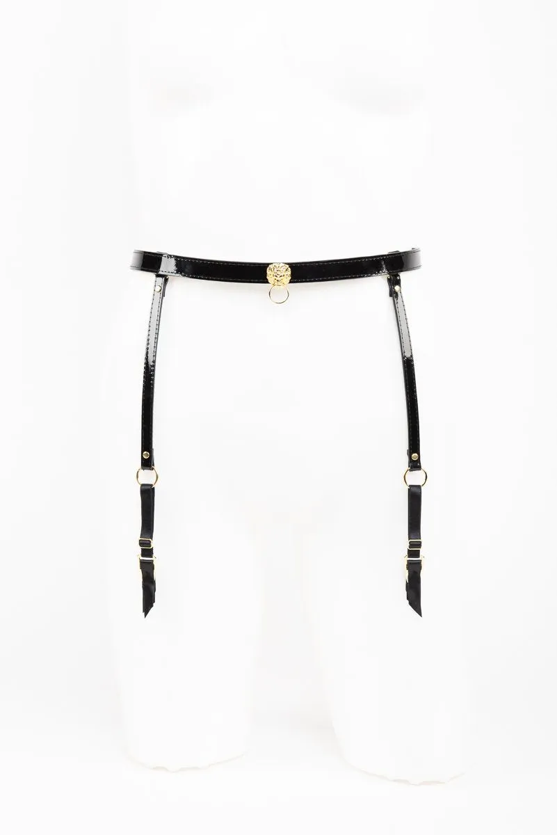 fr-ulein-kink-leone-strapshalter-schwarz-lackleder-l-we image 1