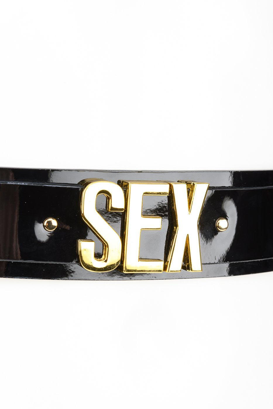 fru00e4ulein-kink-gold-letter-belt-gu00fcrtel-schwarz-one image 2