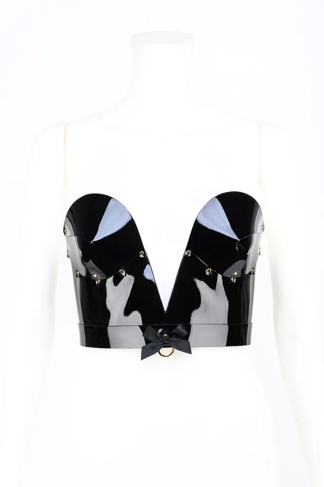 fr-ulein-kink-fk-molded-korsett-bustier-schwarz-lack image 1