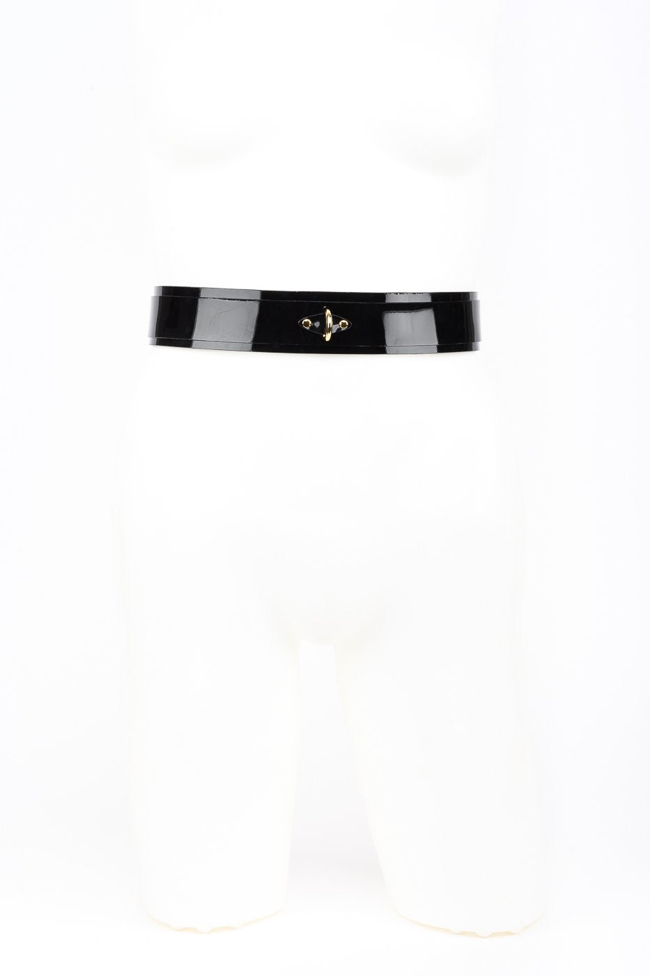 fr-ulein-kink-rica-belt-g-rtel-one-schwarz-lack-gold image 1