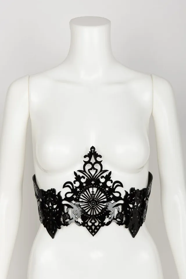 fr-ulein-kink-nero-underbust-harness-lack-s-m image 1