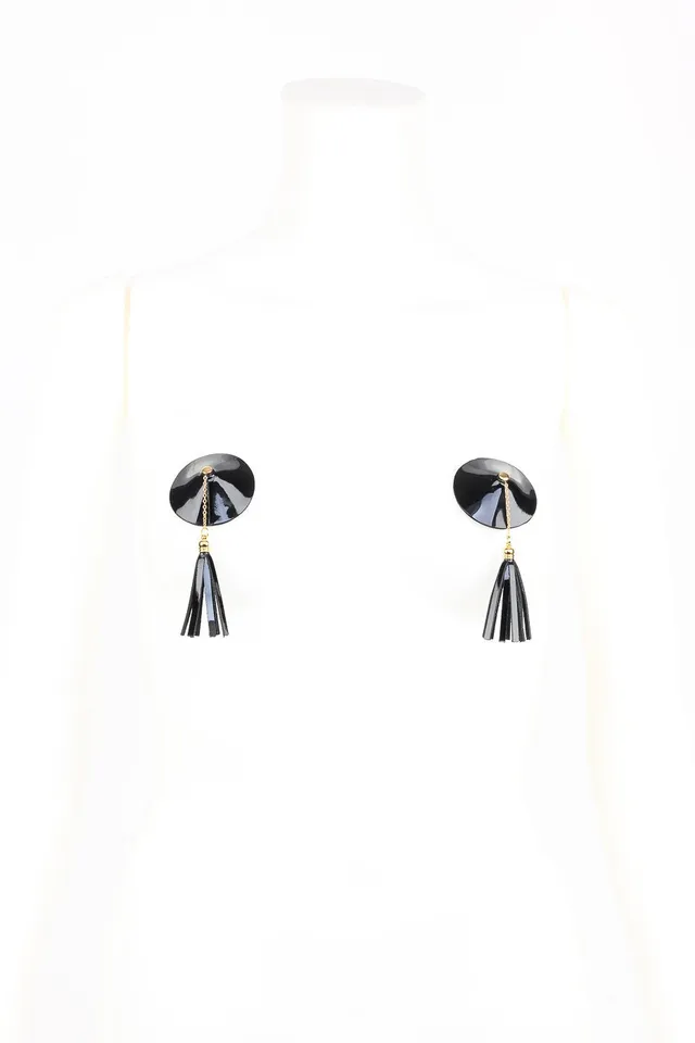fr-ulein-kink-rica-pasties-schwarz-quasten-gold image 1