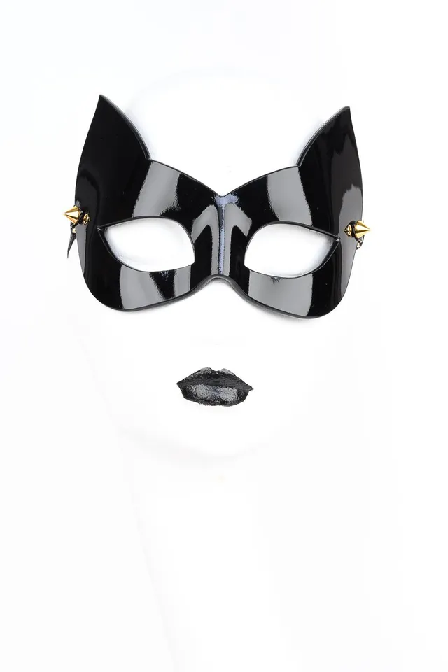 fr-ulein-kink-rica-maske-katzen-lackleder-schwarz image 1