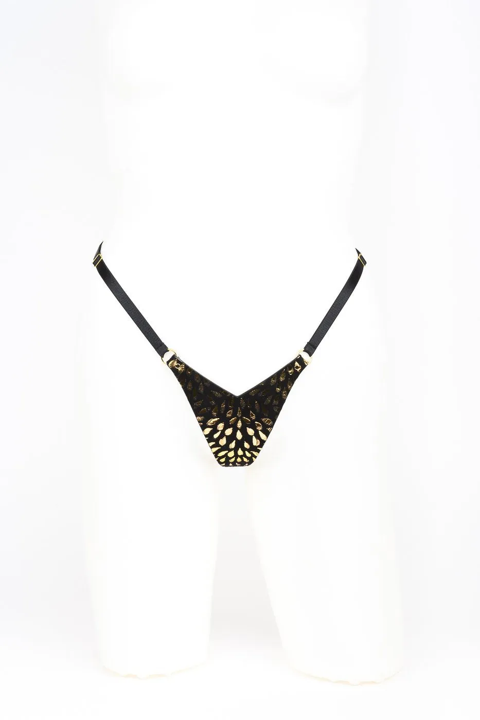 fr-ulein-kink-deluxe-mini-string-schwarz-gold image 1