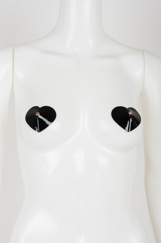 fr-ulein-kink-n-nette-pasties-herz-schwarz-leder-swarovski image 1