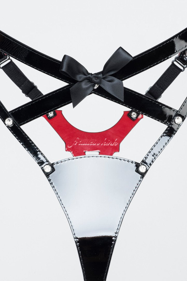 fr-ulein-kink-eiffel-string-lackleder-schwarz-rot-s-m image 6