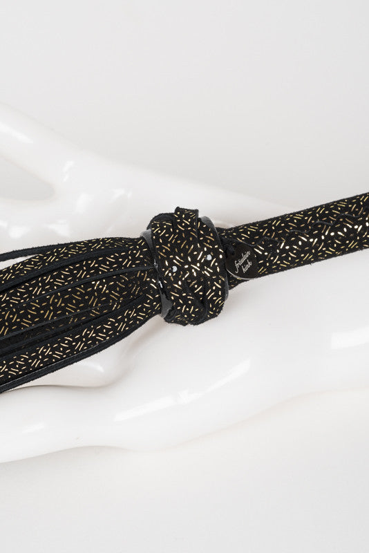 fraulein-kink-lush-flogger-lederpeitsche-schwarz-gold image 3