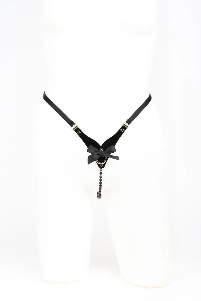 fr-ulein-kink-pearl-string-perlenstring-schwarz-s-m image 1