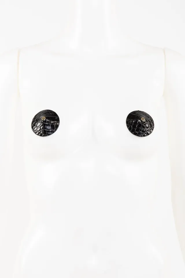 fr-ulein-kink-crocco-pasties-nippelcover-schwarz-leder image 1