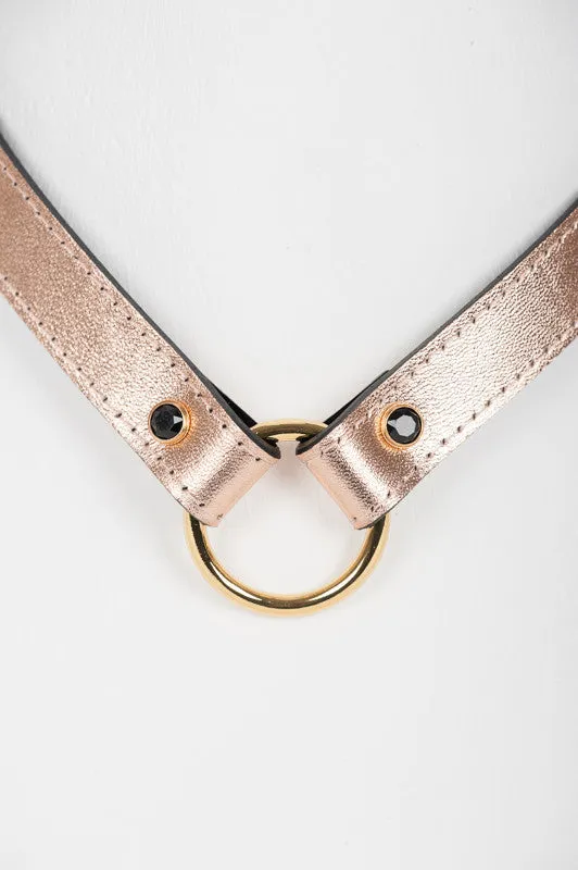 fr-ulein-kink-topaz-collar-halsband-ros-gold-standard image 1