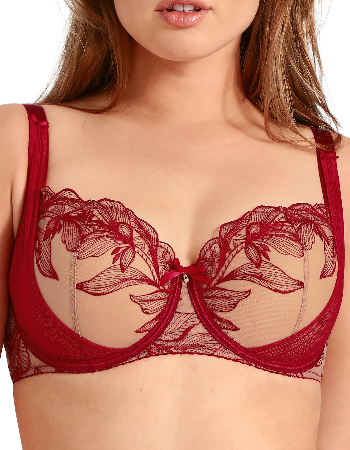 aubade-fleur-de-tattoo-bh-rot-rouge-ecrin-85e image 6